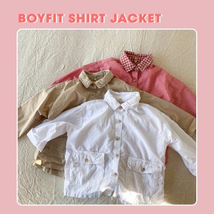 Áo khoác ngoài trẻ em AD08 (보이핏 셔츠자켓)